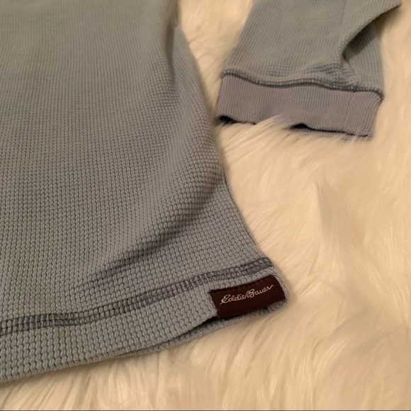 Eddie Bauer Quartz Trail Long-Sleeve Thermal Crewneck Shirt Waffle knit Mens S - Picture 6 of 10